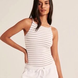 Women’s Abercrombie & Fitch Striped Boatneck Bodysuit